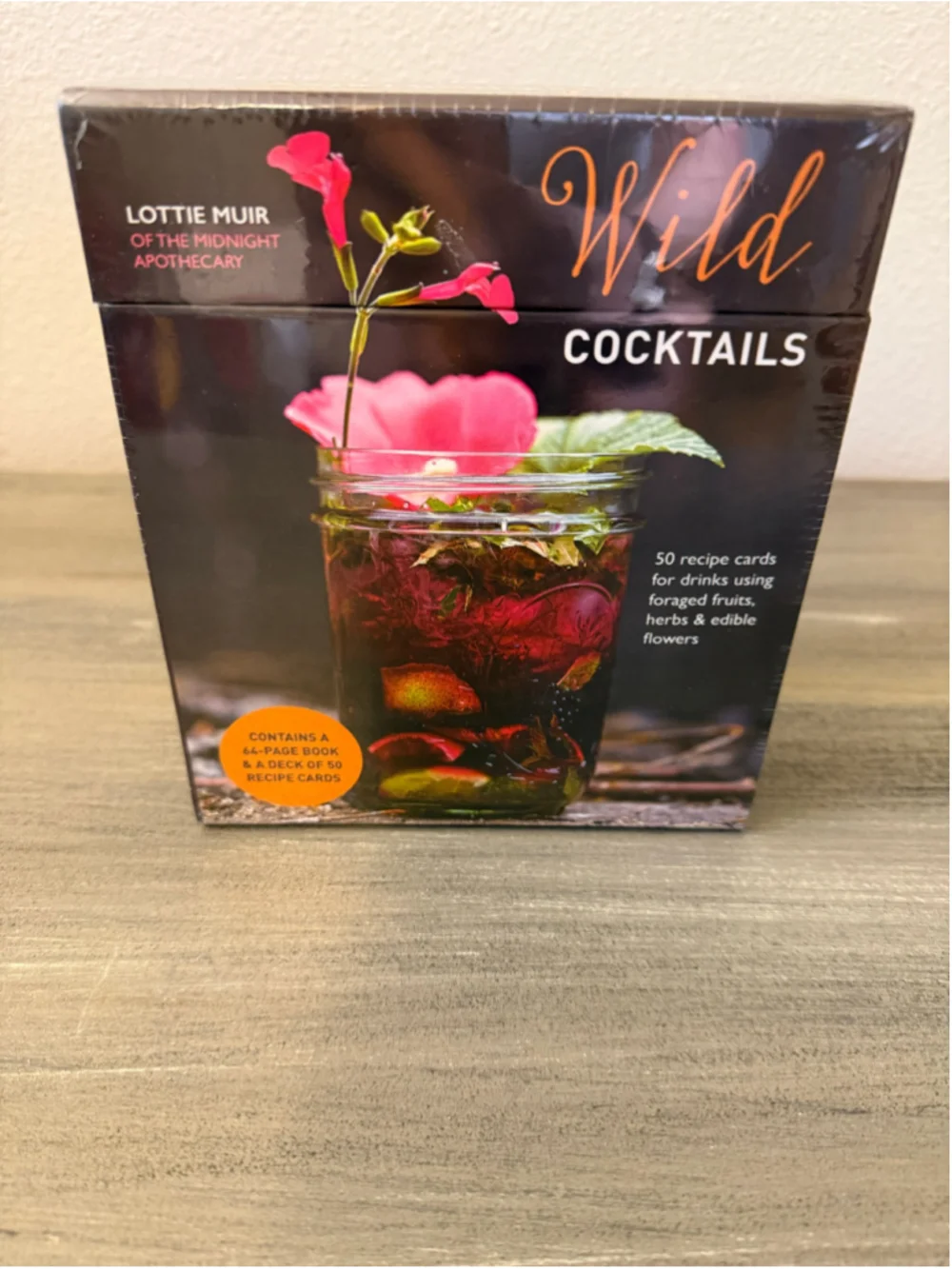 Wild Cocktails Deck & Book Set by Lottie Muir - Brand New Sealed